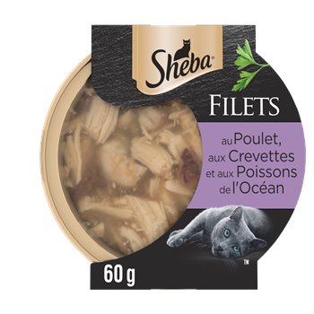 Filets poulet crevettes Sheba 60g