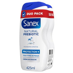 Gel douche Sanex Natural Prebiotic - Protection 2x425ml