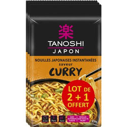 Nouilles de blé Tien Shan Curry - 2x85g+85g offerts