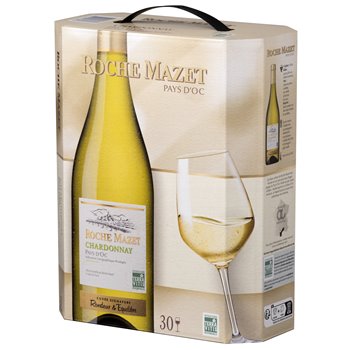 IGP Pays d'Oc blanc Roche Mazet Chardonnay - BIB 3L