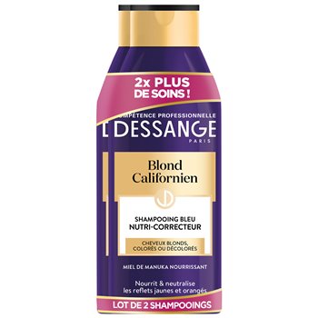 Shampooing bleu blond californien Dessange 250mL x 2