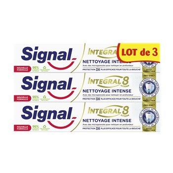 Dentifrice Signal Intégral 8 Nettoyage intense 3x75ml