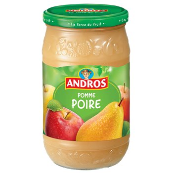 Compotes Andros Pomme poire 750g