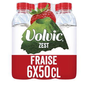 Eau Volvic Zest Fraise 6x50cl