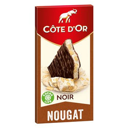 Chocolat noir Côte d'Or Nougat 130g