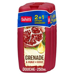 Gel douche Tahiti Citron & Huile de coco 3x250ml