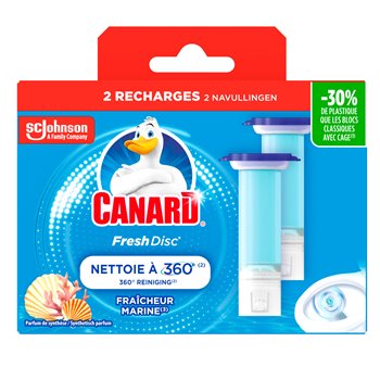 Recharges WC Canard Fresh Disc Fraîcheur Marine - 2x6 disques