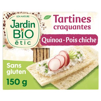 Tartine craquante Jardin Bio bio sans gluten, quinoa - 150gr