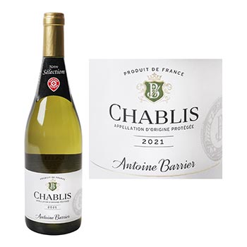 AOC Chablis vin blanc Antoine Barrier - 75cl