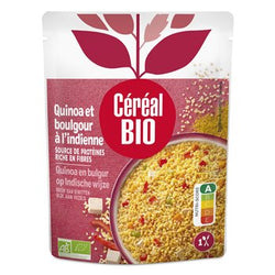 Quinoa Boulghour Céréal Bio à l'Indienne repas express-220g