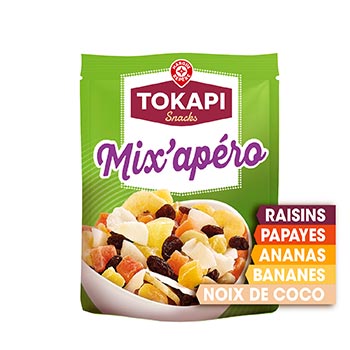 Mélange Exotique Tokapi Bananes et papaye - 120g