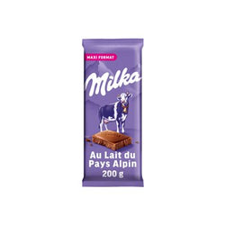 Tablette chocolat Milka Au lait du pays Alpin - 200g