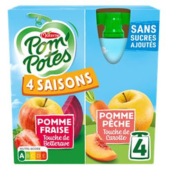 Gourdes Pom'Potes Fruits & betterave -360g