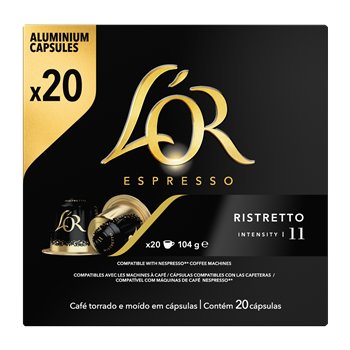 Café en capsules L'Or Espresso Ristretto - x20 104g