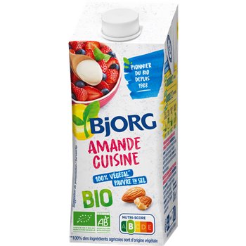 Crème amande cuisine Bjorg Bio - 200ml