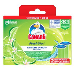 Recharges WC Canard fresh disc Citron - 2x6 disques