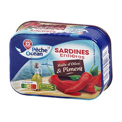 Sardines au piment Pêche Océan Huile d'olive - 135g