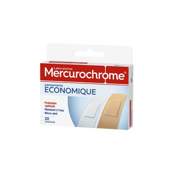 Pansements Mercurochrome Economiques x20