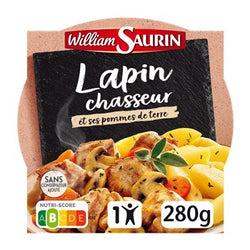 Lapin chasseur individuel William Saurin - 280g