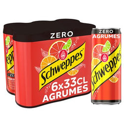 Schweppes Saveur Agrumes Zero - 6x33cl