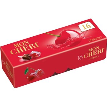 Bouchées chocolatées Mon Chéri Liqueur cerise x16 - 168g