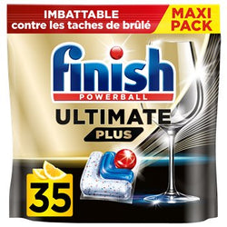Capsules lave-vaisselle Finish Ultimate Plus Citron - x35
