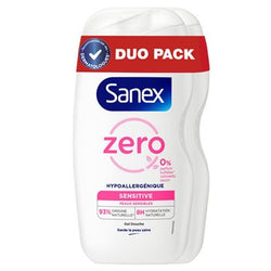 Gel douche Sanex Zero Essential peaux sensible 2x47ml