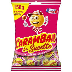 Bonbons Carambar Sucettes Caramel - 156g