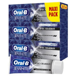 Dentifrice Oral-B 3D White Charbon - 3x75ml