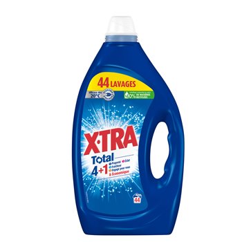 Lessive Liquide X-tra Total Blanc et couleurs x44 -1.98L