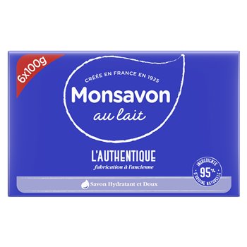 Savon L'Authentique Monsavon Lavant Antibactérien - 6x100g