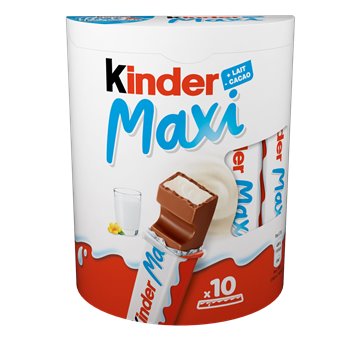 Barres Chocolatées KINDER Maxi Chocolat au Lait x10 - 210g