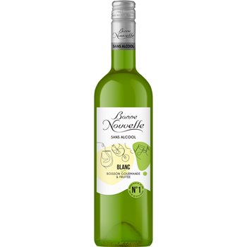 Boisson fermentée désalcoolisée Blanc - à base de raisin - 75cl