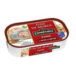 Foie de morue Connétable MSC - Fumé - 121g