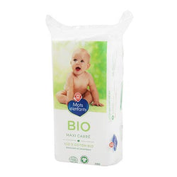 Maxi carré bébé Mots d'Enfants Coton bio - x40