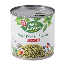 Petits pois Notre Jardin A l'étuvée - Extra fins - 280g