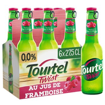 Bière sans alcool Tourtel Twist Framboise - 0.0% - 6x27.5cl