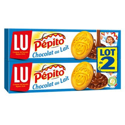 Biscuits nappés Pépito Chocolat au lait - 2x192g