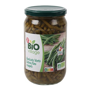 Haricots verts Bio Village Bio - 345g