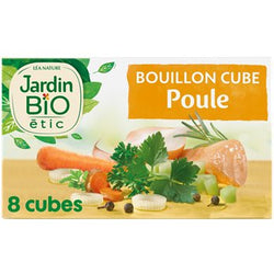 Bouillon de poule Jardin Bio' Bio cube sans huile palme - x8