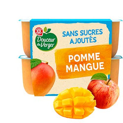 Compote Douceur du Verger Coupelle pomme mangue - 4x100g