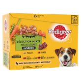 Sachet fraîcheur chien Pedigree Mixte en sauce - 12x100g