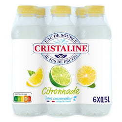 Eau de source Cristaline Jus citronnade 50cl x 6