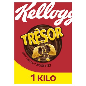 Céréales Trésor de Kellogg's Chocolat Noisettes - 1kg