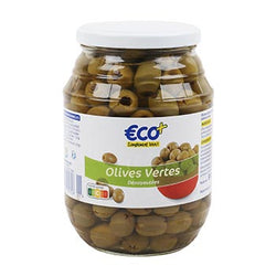 Olives vertes dénoyautées 490g
