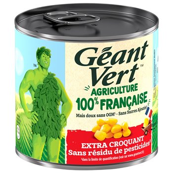 Maïs Géant Vert extra croquant sans résidu pesticides - 285g