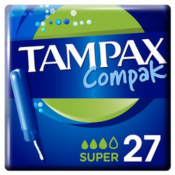 Tampons Tampax Compak Super avec applicateur - 2x27