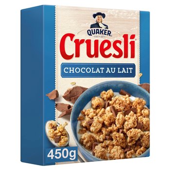Céréales Quaker Cruesli Chocolat au lait - 450g