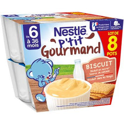 Crème dessert Ptit gourmand Biscuit - 8x100g