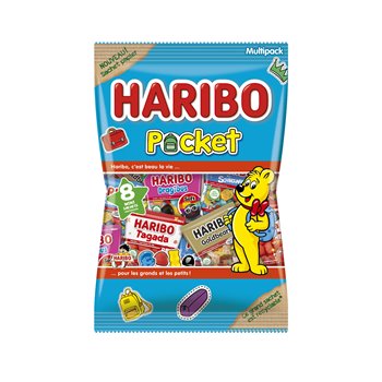 Bonbons Haribo Pocket Assortiment mini sachets - 340g